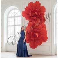 Цветок из бумаги "Абстракция" красный Цветок из бумаги "Абстракция" красный